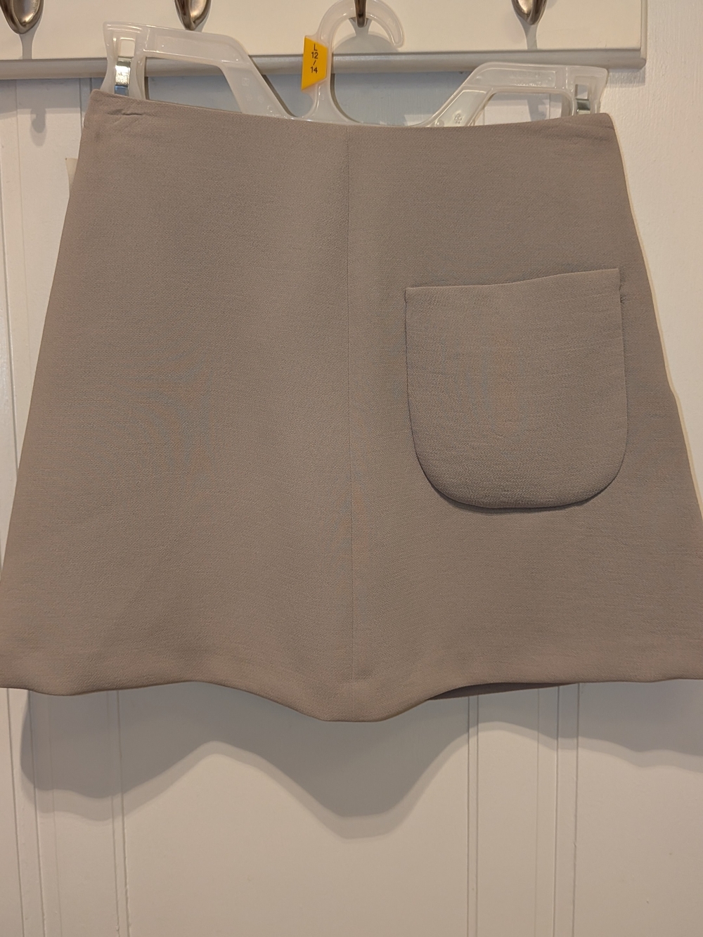 Wilfred Mini Skirt in Light Gray Taupe